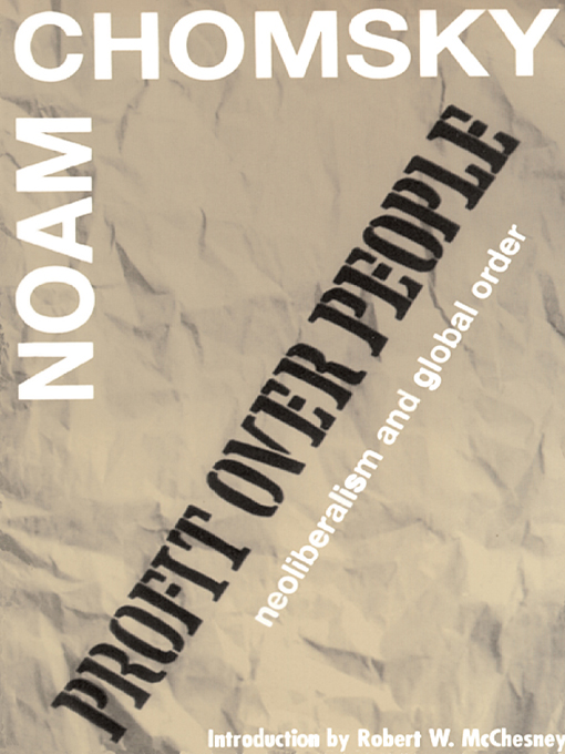 Title details for Profit Over People by Noam Chomsky - Available